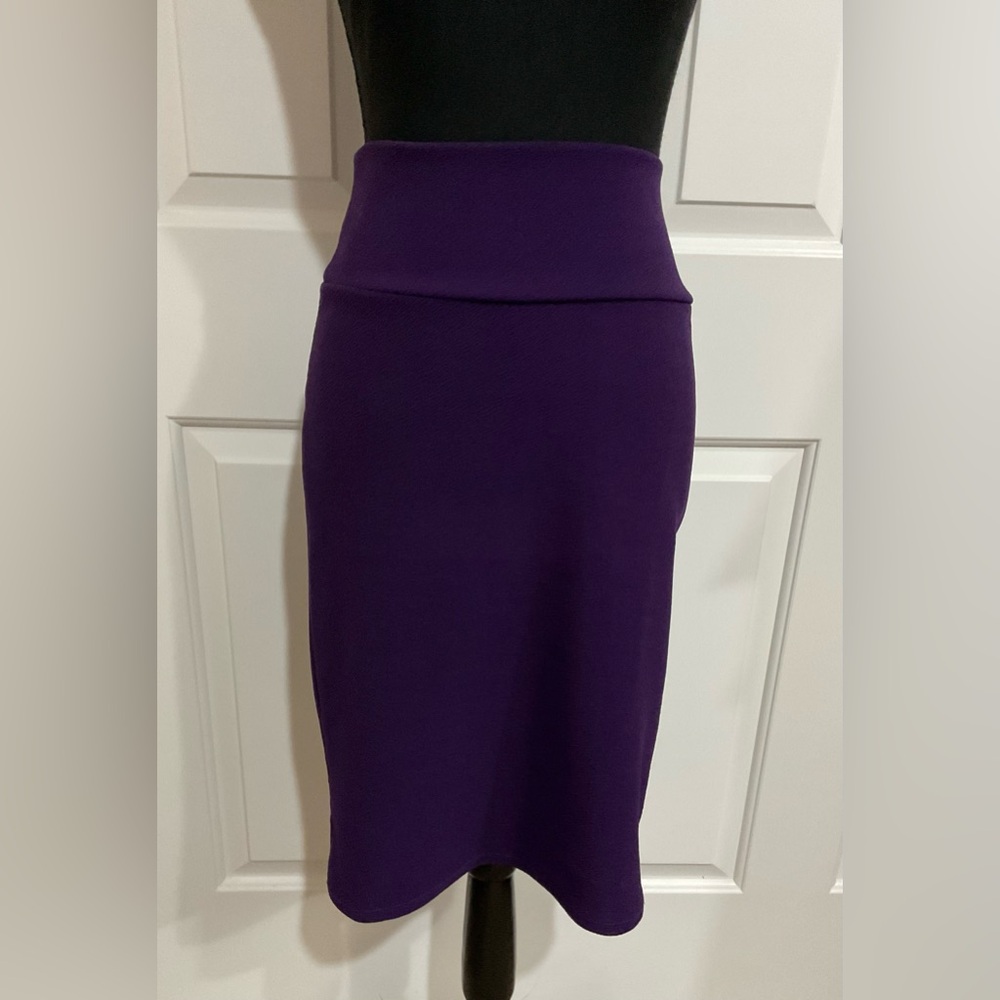 LuLaRoe Deep Purple Pencil Skirt